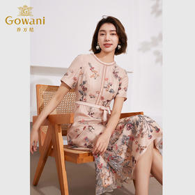 Gowani乔万尼2024商场同款收腰连衣裙EM1E140201