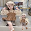 女童小香风皮马甲三件套2024年春季新款韩版套装童装 商品缩略图3