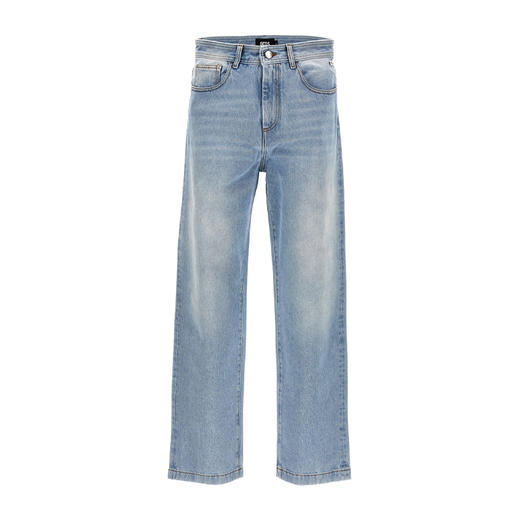 GCDS 男士涂鸦徽标印花米棉质休闲牛仔裤 蓝色 FW23M35000155 商品图0