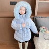 女童艾莎公主棉衣冬装洋气外套宝宝儿童爱莎棉袄童装大衣 商品缩略图0