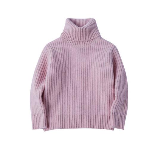 女童高领一体绒毛衣冬季2023新款宝宝韩版洋气打底衣童装 商品图4