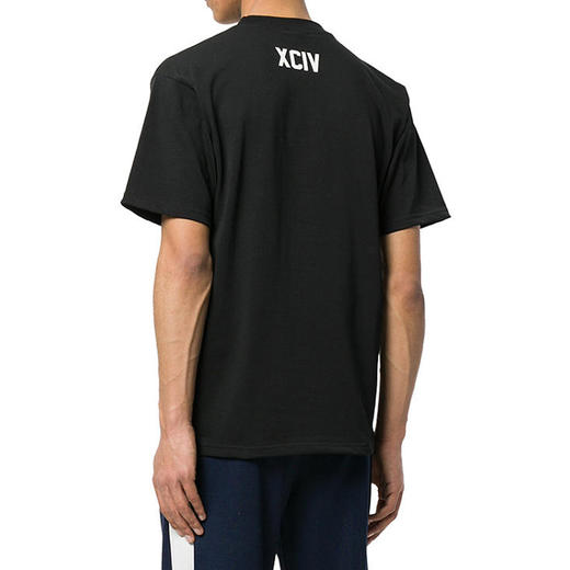 GCDS 男士字母徽标印花棉质圆领短袖T恤 黑色 ASS18M020067 NERO 商品图2