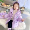 女童连帽卡通棉衣冬装洋气外套宝宝大衣儿童包包棉袄童装 商品缩略图0