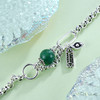 子佩集S925银串珠复古手链【TSB0001-25】绿水晶手链算盘元宝2402 商品缩略图1