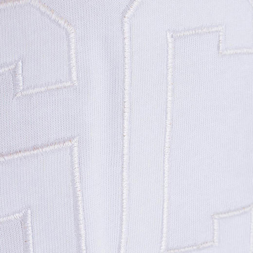 GCDS 男士字母徽标印花棉质圆领短袖T恤 白色 ACC94U020077 WHITE 商品图2