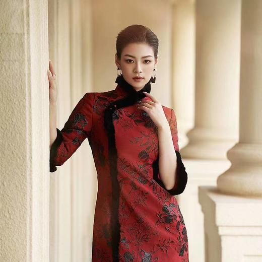 蔓楼兰  红娇旗袍 商品图0
