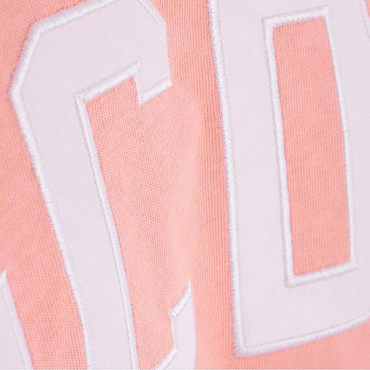 GCDS 女士字母徽标印花棉质圆领短袖T恤 粉色 ACC94W020080 PINK 商品图2