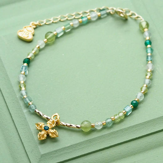 牛首山文创四时吉祥彩宝手链精致白月光手链女款送闺蜜新年礼物 商品图2