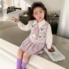 女童毛衣马甲衬衣三件套2024春季新款韩版套装洋气童装潮 商品缩略图0