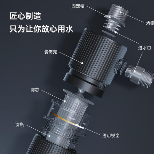 易开得沐浴小精灵原装滤芯 沐浴过滤器滤芯3只装/6只装/12只装替换装 商品图3