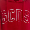 GCDS 女士字母徽标棉质长袖连帽卫衣 红色 AW020029 ROSSO 商品缩略图2