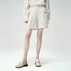 SELFWHO奶油白色短裤女2024新款春季高腰a字显瘦小个子宽松休闲裤 商品缩略图3