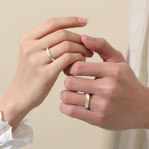 Winy925纯银真爱印记戒指送女友闺蜜节日生日礼物 商品图3