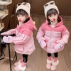 女童卡通手套棉衣棉衣冬装洋气外套宝宝儿童棉袄童装大衣 商品缩略图2
