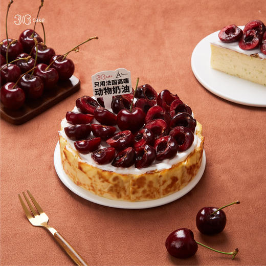 满满车厘 ‧ 软心巴斯克，可选6英寸-广州，佛山，东莞不配送-59分钟送达 商品图0