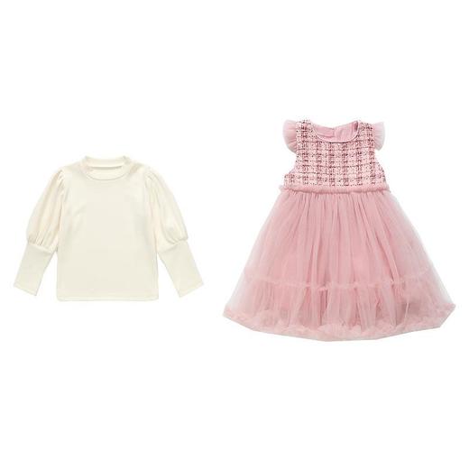 女童小香风纱裙套装2024春季新款韩版两件套洋气网红童装 商品图4