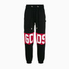 GCDS 女士字母徽标印花棉质休闲运动裤 黑色 ACC94U030037 BLACK 商品缩略图0