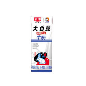 光明大白兔奶糖风味牛奶200ml*12盒礼盒装送礼