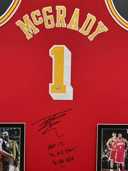 收藏系列 麦迪 火箭队1号红色 亲笔签名球衣 16/17 商品图2