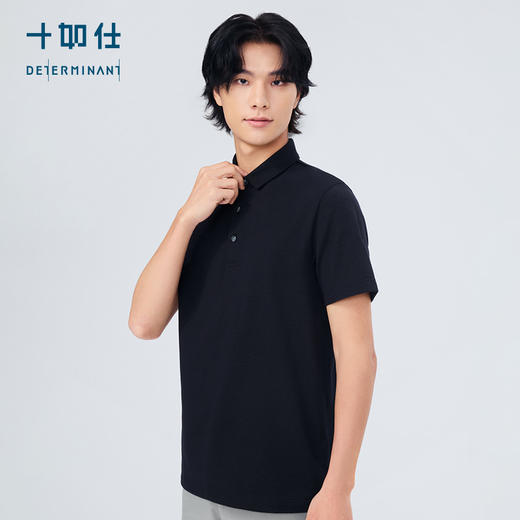 十如仕棉混纺平纹布短袖POLO-P12-02 商品图8