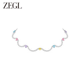 ZEGL设计师印象花园系列甜美爱心项链女精致2024新款锁骨颈链饰品