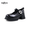 Safiya/索菲娅2024春季学院风配裙子甜酷粗高跟厚底JK玛丽珍鞋 SF41112405 商品缩略图6