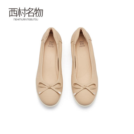 西村名物2024春季新品真皮轻质舒软浅口单鞋休闲时尚单鞋女X24AE10691 商品图2