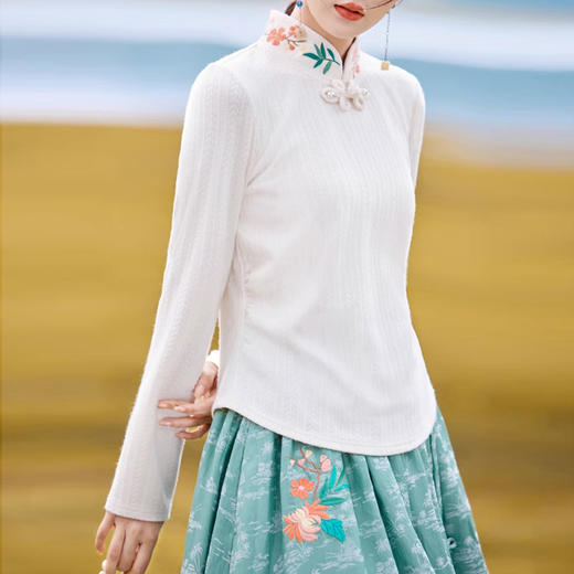 裁缝学苑AQ237国风刺绣打底衫纸样女装新中式针织上衣版型裁剪 商品图4