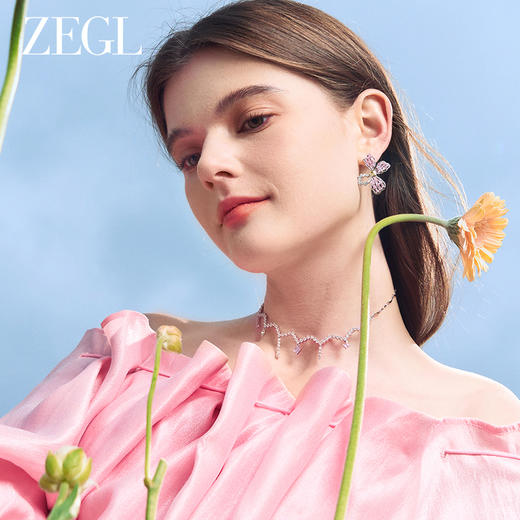 ZEGL设计师印象花园系列项链女流苏小众精致2024新款锁骨颈链饰品 商品图2