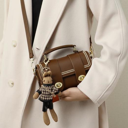 Viney包包2023新款百搭斜挎包轻奢迷你包秋冬高级质感小众真皮女包bags 商品图2