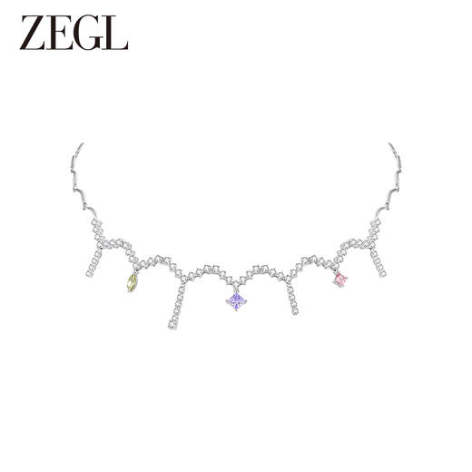ZEGL设计师印象花园系列项链女流苏小众精致2024新款锁骨颈链饰品 商品图0
