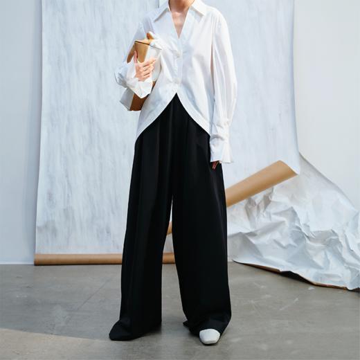 【张天爱同款】LIYIHAN腰部扣袢阔腿裤Y241K09290 商品图2