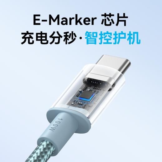 【热销】Anker安克编织PD100W双typeC尼龙PD快充安卓数据线适用iPhone15华为小米手机充电线双头USB-C超长3米M数据线 A8756/7/8 商品图5