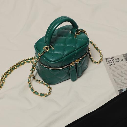 Viney包包女式时尚新款单肩包高级感小方包百搭小众斜挎真皮女包 商品图3