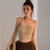 NIZZBELLE 2024新款无缝菱格提花运动瑜伽胸围背心WFK115 商品缩略图2