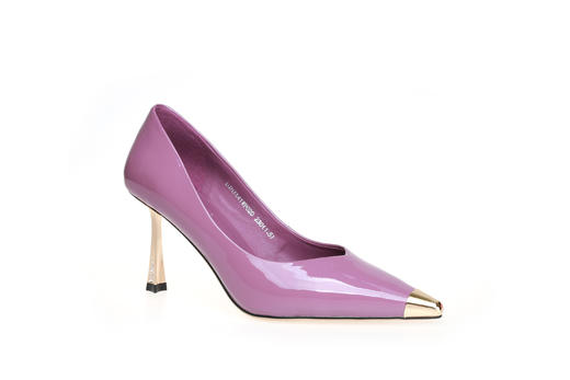 豪麟名鞋奥莱迪嘉女鞋皮鞋牛移膜革DJHJA41WP020紫色  原价1960元 商品图0