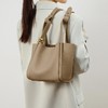 Viney包包2023新款包包女包水桶包秋冬单肩大容量真皮手提菜篮子 商品缩略图2
