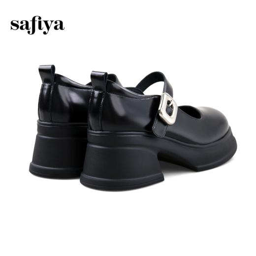 Safiya/索菲娅2024春季学院风配裙子甜酷粗高跟厚底JK玛丽珍鞋 SF41112405 商品图5