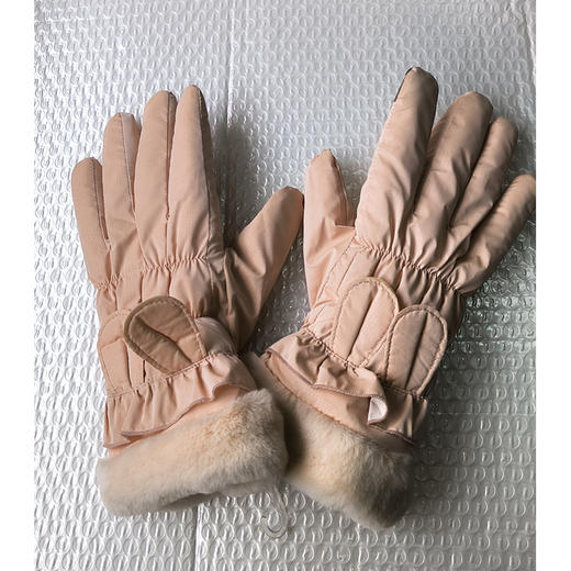 优待源选清仓手套加厚羽绒棉可爱骑车加绒防风防寒保暖骑行可触屏YXPS3315 商品图1