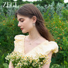 ZEGL设计师雏夏系列小雏菊耳环女蝴蝶结耳钉2024新款925银针耳饰 商品缩略图3