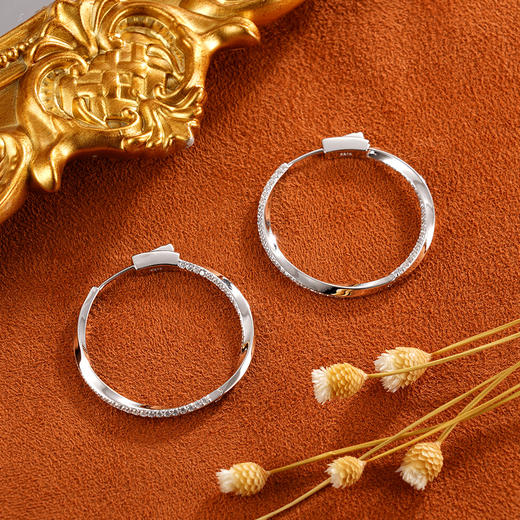 子佩集925银【天穹】耳圈【Y9419101】扣环耳圈2402 商品图0