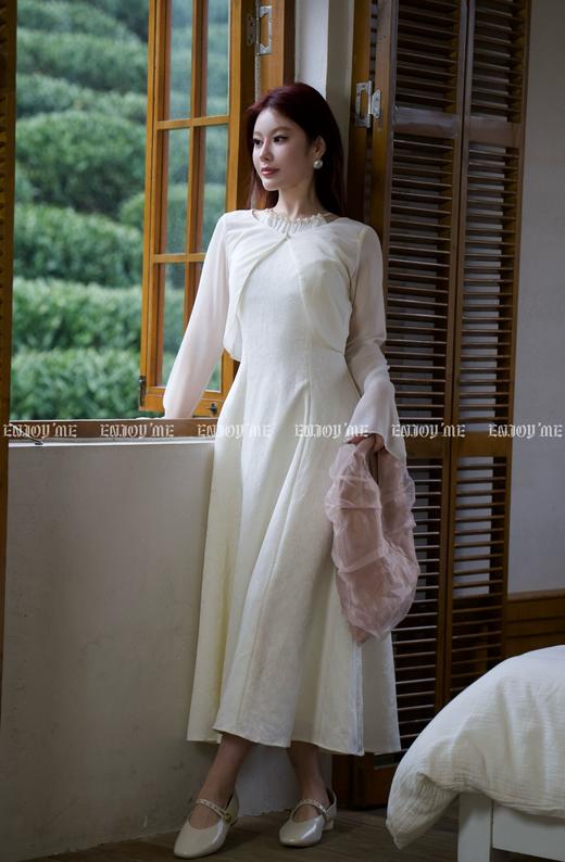 【门店同款】ENJOY春季珍珠挂脖连衣裙套装 155616942 商品图1