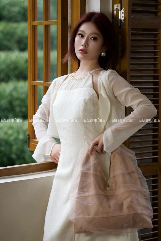 【门店同款】ENJOY春季珍珠挂脖连衣裙套装 155616942 商品图0