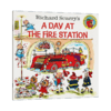 英文原版绘本 Richard Scarrys a Day at the Fire Station 消防站的一天 儿童启蒙阅读训练英语辅导提升阅读能力图画故事书 商品缩略图1