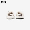 MIO米奥夏季低跟拖鞋方扣钻饰舒适慵懒一字拖毛毛拖女M243131920 商品缩略图4