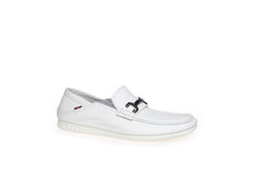 豪麟名鞋奥莱迪嘉男鞋牛皮革商务鞋DJHFO41MS206白色  原价1660元