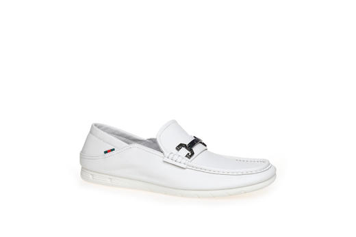 豪麟名鞋奥莱迪嘉男鞋牛皮革商务鞋DJHFO41MS206白色  原价1660元 商品图0