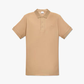 【二】BURBERRY 巴宝莉 男士TB专属标识刺绣棉质短袖polo衫 卡其色 8083157 A7405