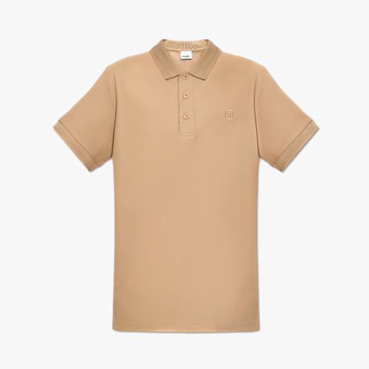 【二】BURBERRY 巴宝莉 男士TB专属标识刺绣棉质短袖polo衫 卡其色 8083157 A7405 商品图0
