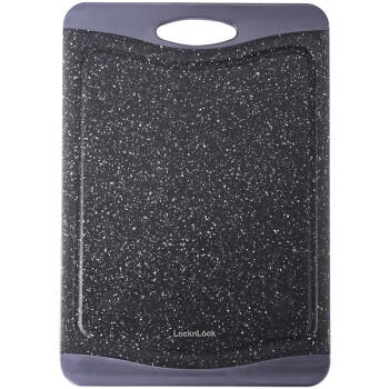 乐扣乐扣（LOCK&LOCK）抗菌防霉防滑双面塑料家用菜板防溢砧板擀面水果切菜板黑色大号 商品图1